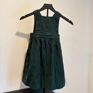 Ralph Lauren Dark Green Corduroy Kids Dress